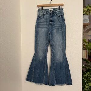 Kancan High Rise Extreme Bell Bottom Flare Jeans
